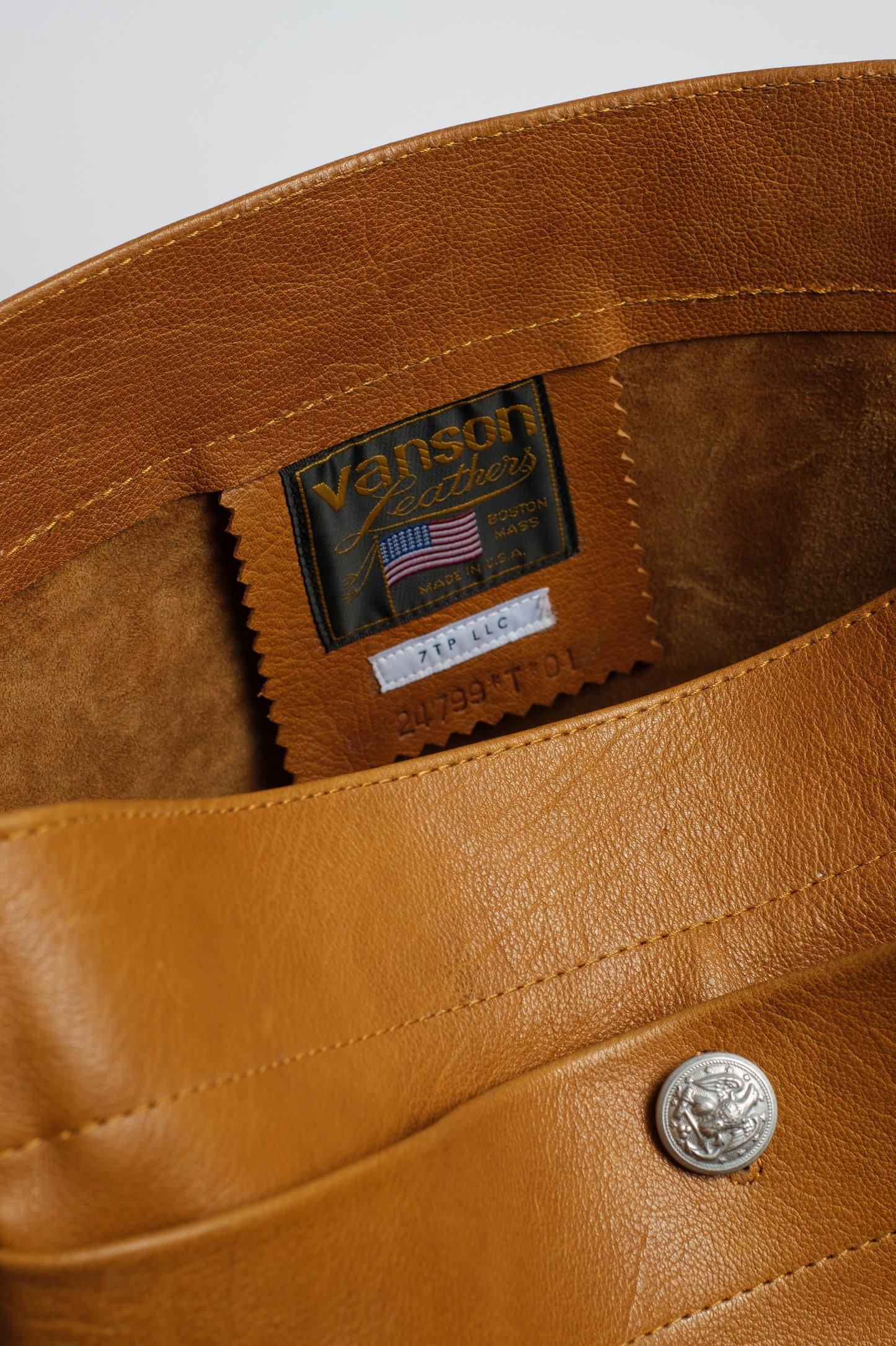 COGNAC WATER BUFFALO TOTE