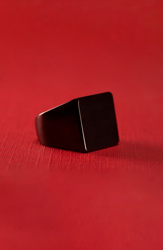 BLACK RING | Black Tungsten with Secret Industrial Coating